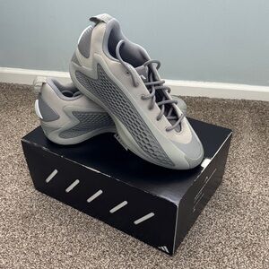 Adidas Anthony Edwards 1 Low Unisex Light Gray Sneakers, Size 10.5 M or 11.5 W